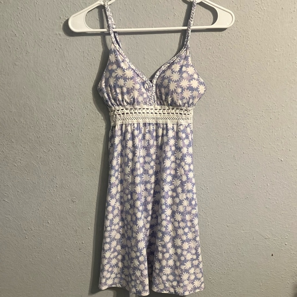 No Boundaries Daisy Print Chemise with Lace Detail